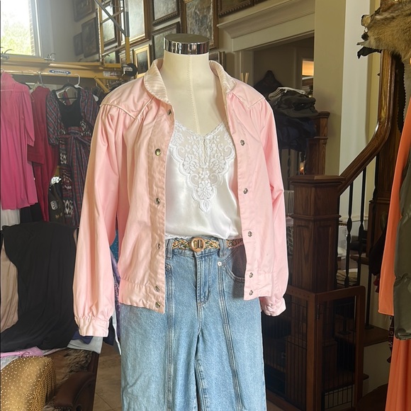 Current Seen Jackets & Blazers - Vintage Current Seen Sz S Pink Bomber Members Only Type Jacket EVC